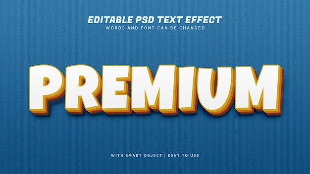 Effet De Texte 3d Premium Modifiable