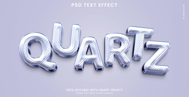 Effet De Texte 3d Quartz