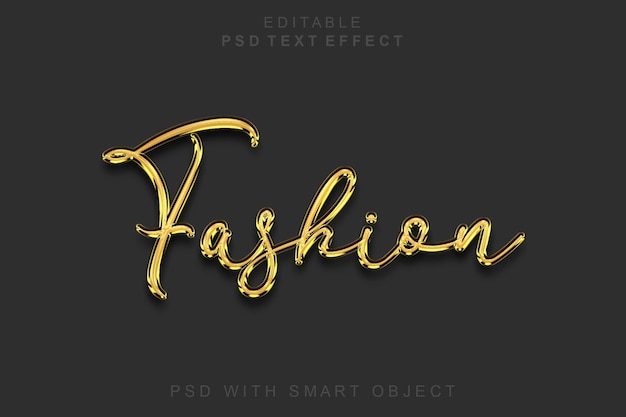 Effet de texte 3D style de luxe de mode