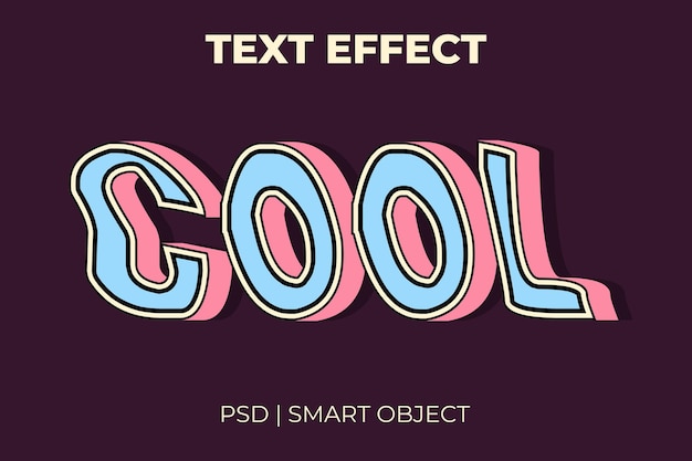 PSD effet de texte 3d sympa