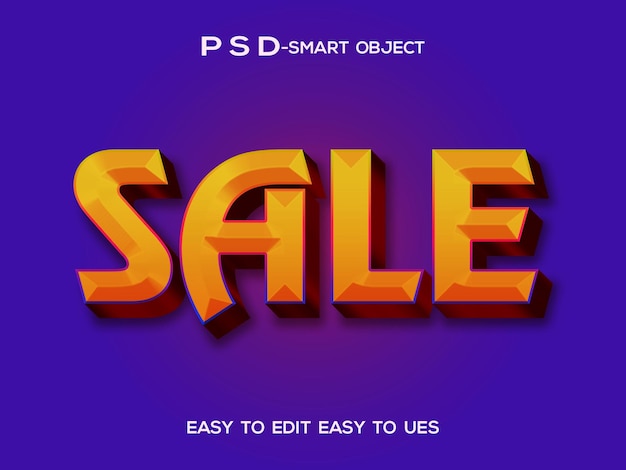 Effet de texte 3D de vente