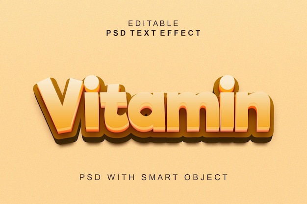 Effet De Texte 3d Vitaminé