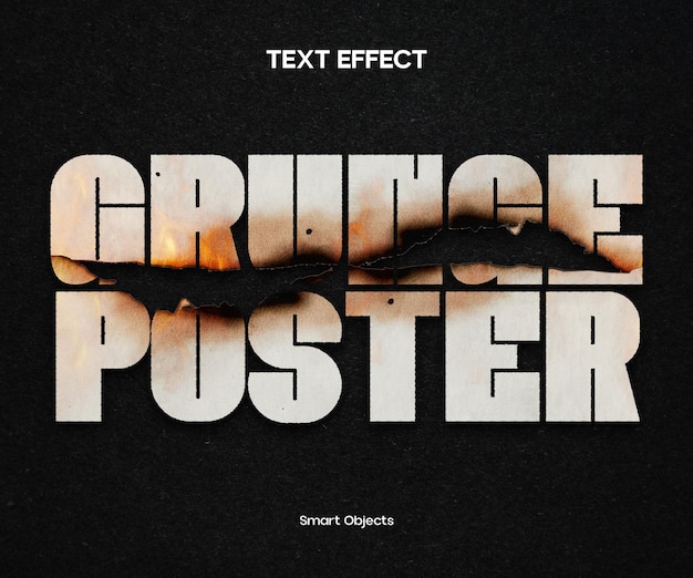 Effet De Texte D'affiche De Grunge Urbain