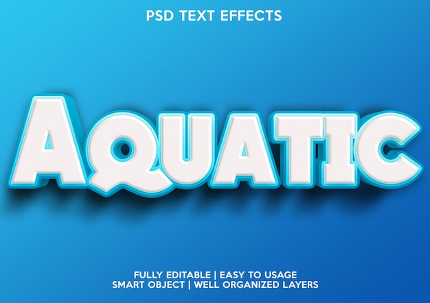 Effet De Texte Aquatique