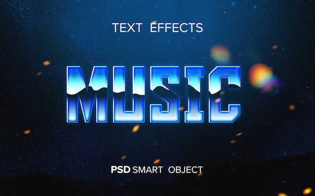 PSD effet de texte d'arcade abstrait