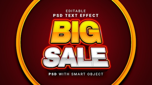 PSD effet de texte big sale