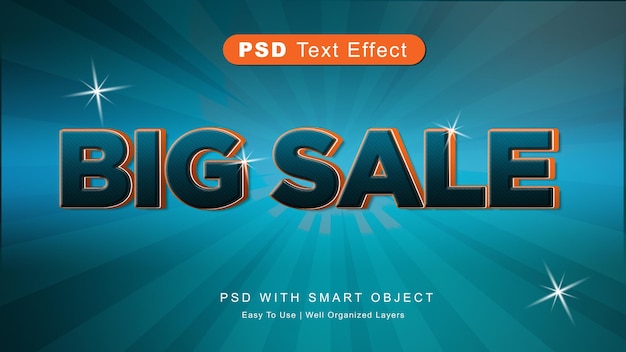 PSD effet de texte big sale