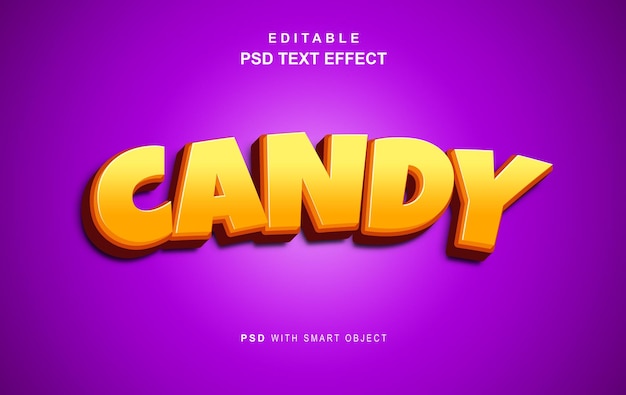 Effet De Texte De Bonbons Modifiable