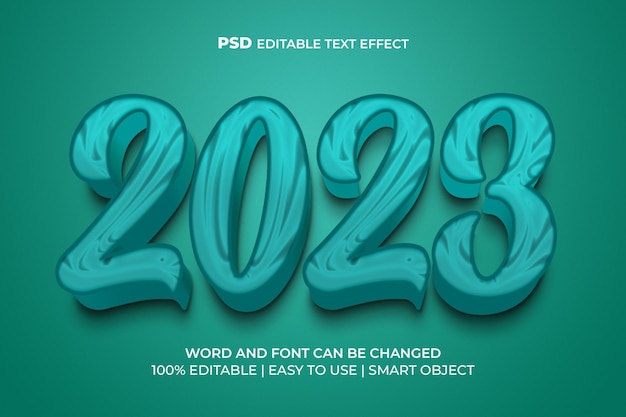 Effet de texte de bonne année