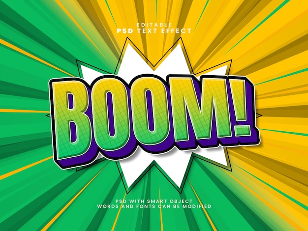Effet de texte Boom Comic