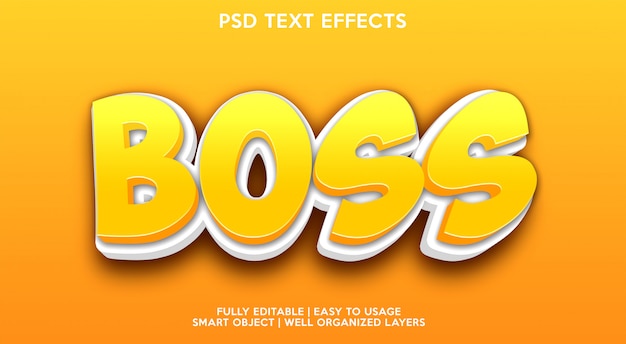 Effet De Texte Boss Moderne