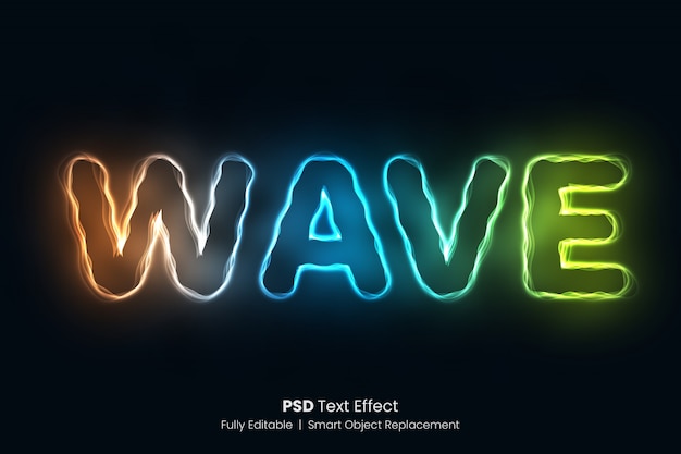 PSD effet de texte brillant