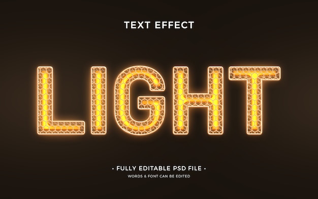 Effet de texte de cage