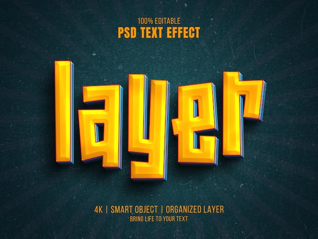 Effet de texte de calque