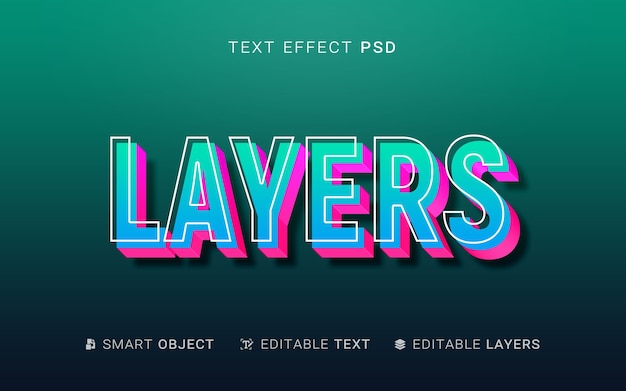 Effet de texte de calques