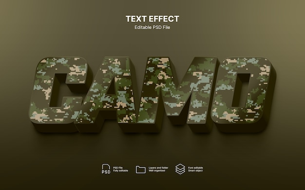 Effet De Texte De Camouflage