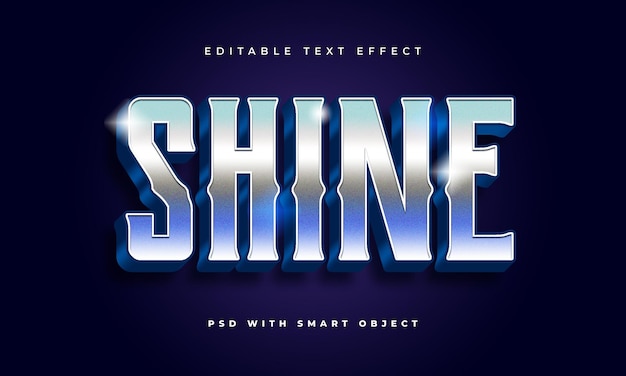 Effet de texte Chrome
