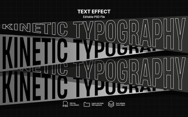 Effet de texte cinétique