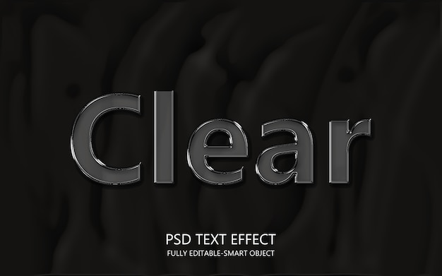 PSD effet de texte clair