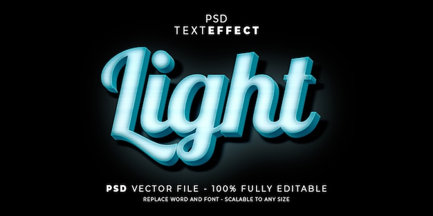 Effet de texte clair