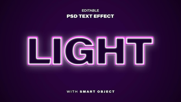 Effet de texte clair