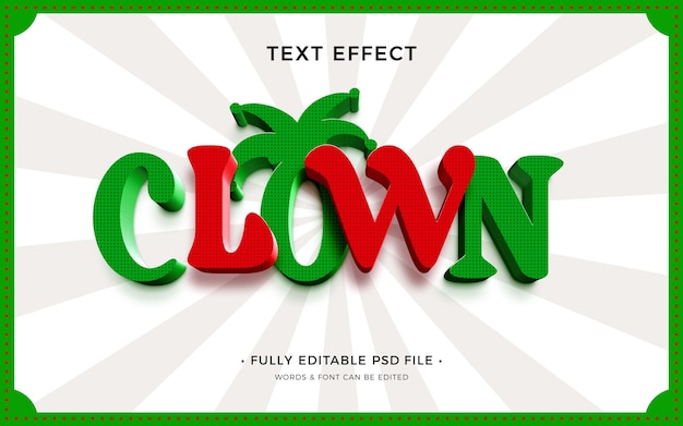 Effet De Texte Clown