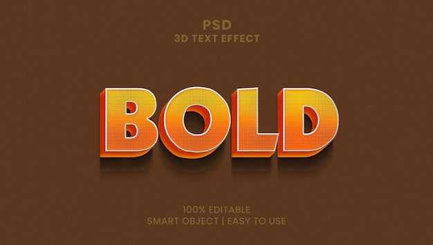 Un effet de texte coloré avec un fond marron.