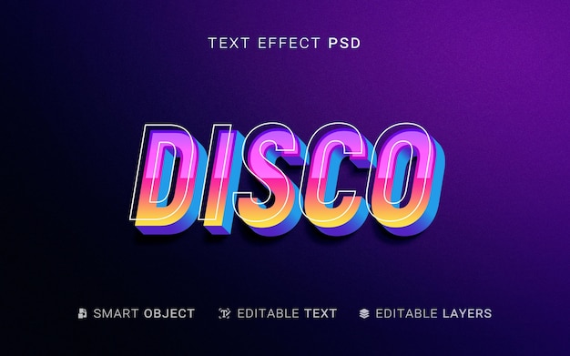 Effet de texte des couches