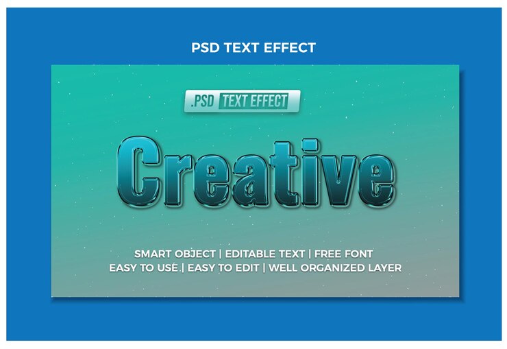 PSD effet de texte créatif psd gratuit style de texte vintage et cool modifiable