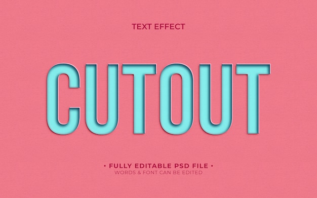 Effet de texte découpé