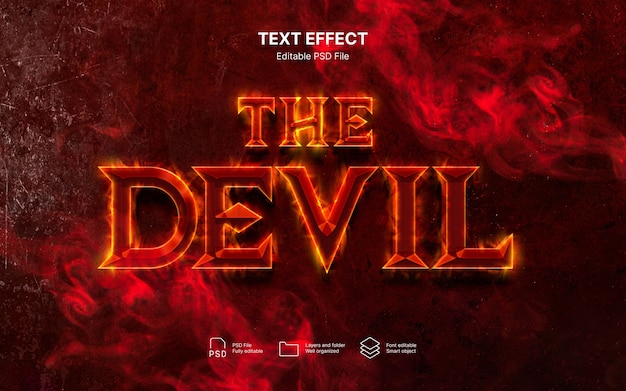 Effet de texte démoniaque