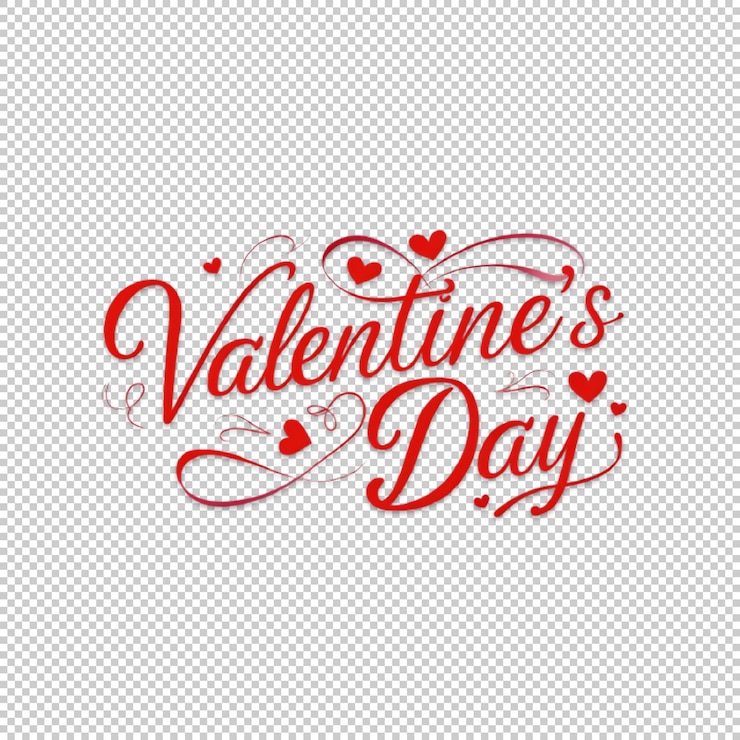PSD effet de texte dessiné à la main pour le t-shirt du jour de la saint-valentin