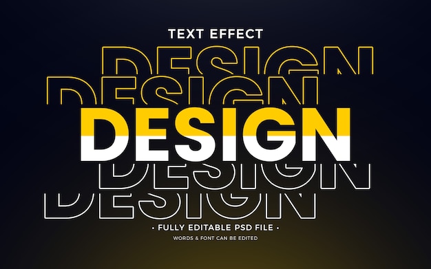 Effet de texte en double