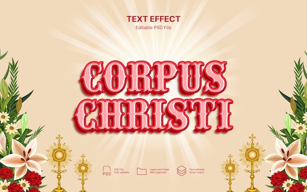 PSD effet de texte du corpus christi