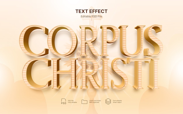 PSD effet de texte du corpus christi