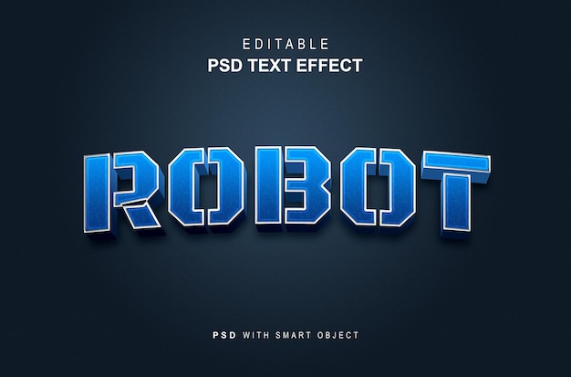 Effet De Texte Du Robot