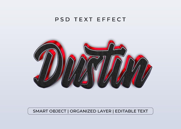 Effet de texte Dustin