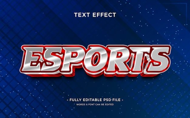PSD effet de texte e-sport