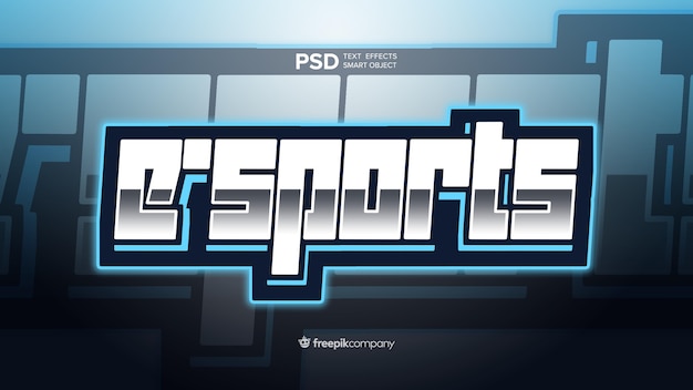 PSD effet de texte e-sports