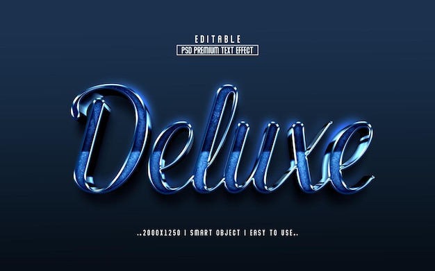 Effet de texte éditable Deluxe 3D