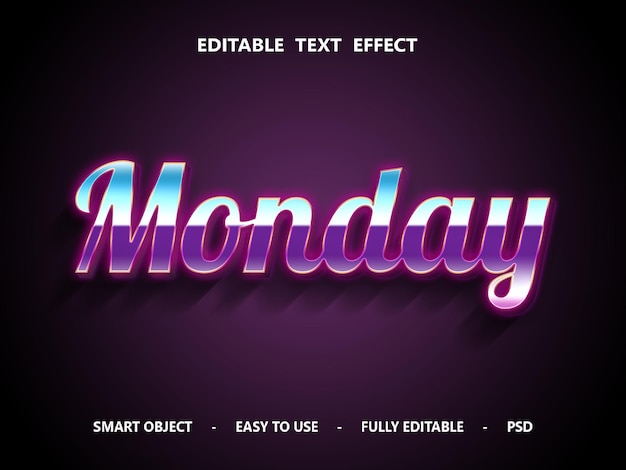 Effet De Texte Entièrement Modifiable En 3d