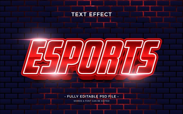 Effet de texte Esport