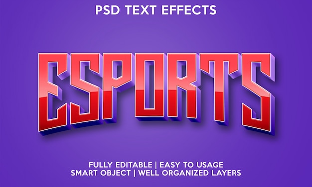 PSD effet de texte esports