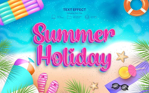 Effet de texte d'été