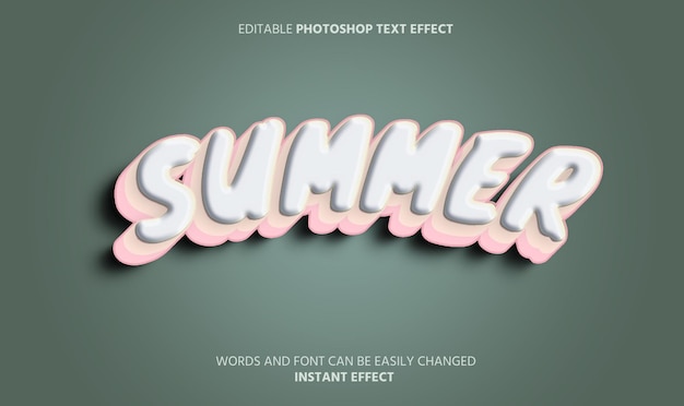 Effet de texte d'été