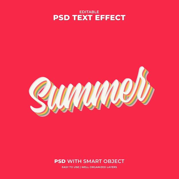 Effet de texte d'été
