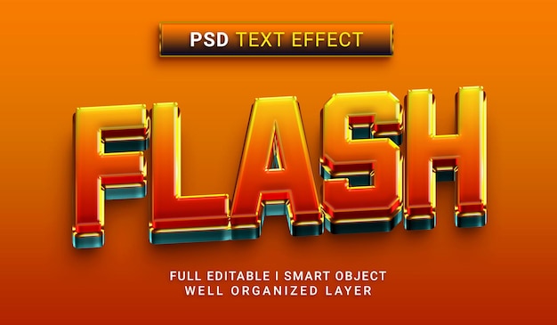 Effet de texte flash psd