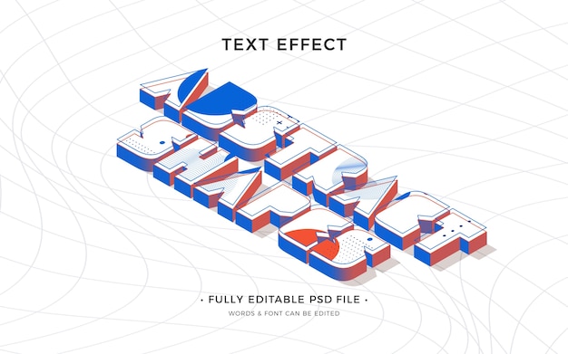 Effet De Texte De Formes Abstraites