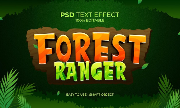 Effet De Texte De Garde Forestier