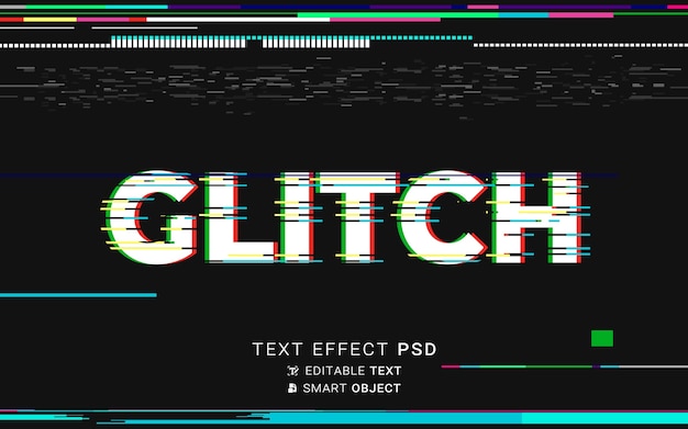 Effet De Texte Glitch Futuriste